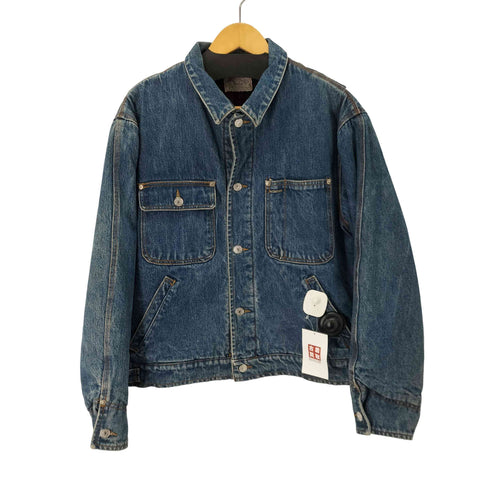 ポロラルフローレン POLO RALPH LAUREN 白タグ 裏起毛 デニムジャケット メンズ import:L