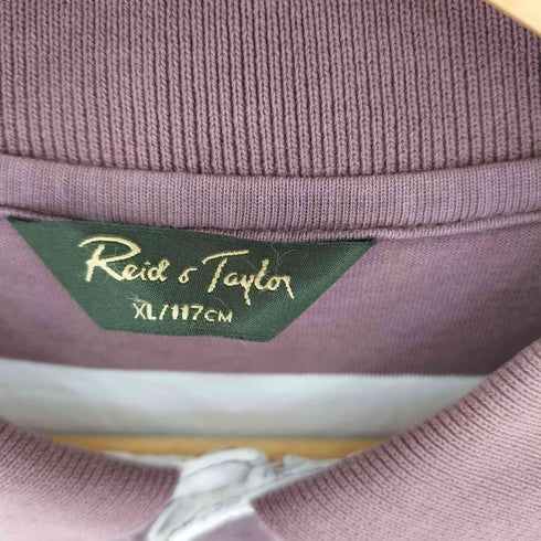 RAID TAYLOR ボーダー柄 長袖 ラガーポロシャツ メンズ XL