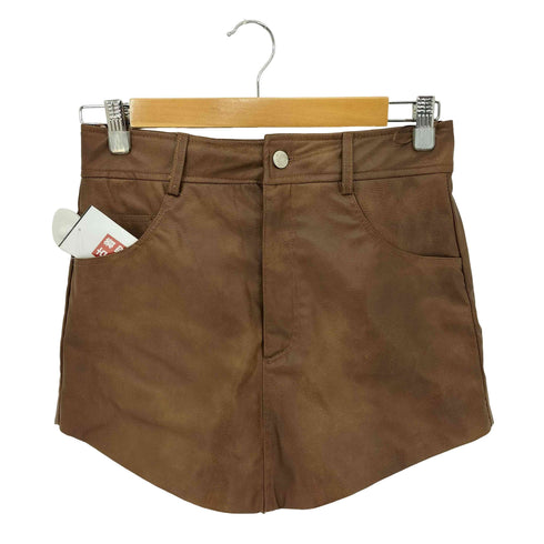 ザラ ZARA フェイクレザーショートパンツ レディース S