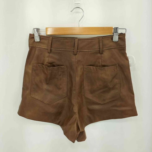 ザラ ZARA フェイクレザーショートパンツ レディース S