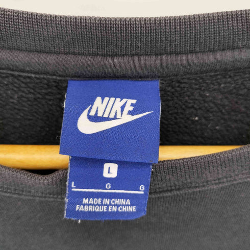 ナイキ NIKE ワンポイントロゴ刺繍 クルーネック スウェット トレーナー メンズ L