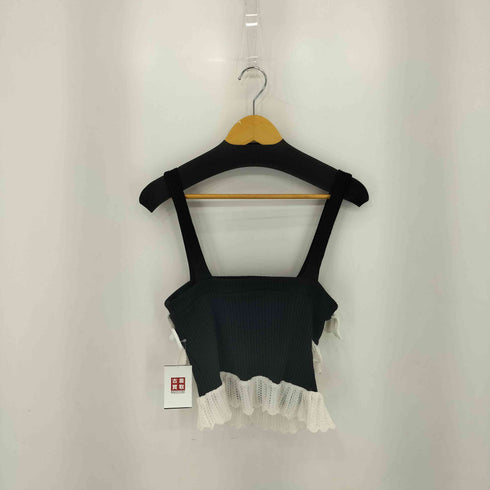 ザラ ZARA フリル付きニットトップス レディース S