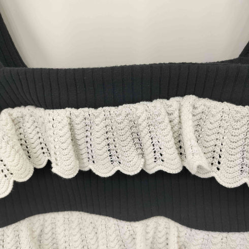 ザラ ZARA フリル付きニットトップス レディース S