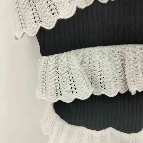 ザラ ZARA フリル付きニットトップス レディース S