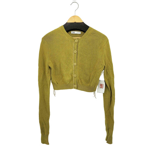 ザラ ZARA ショート丈ニットカーディガン レディース L