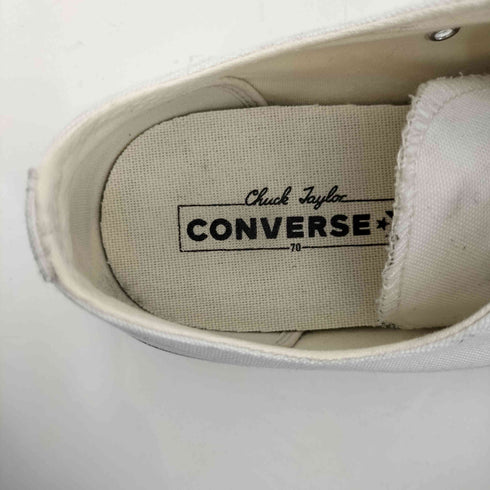 コンバースオールスター CONVERSE ALLSTAR CT70 Black Pin Stripe WHITE LOW CUT メンズ JPN:28