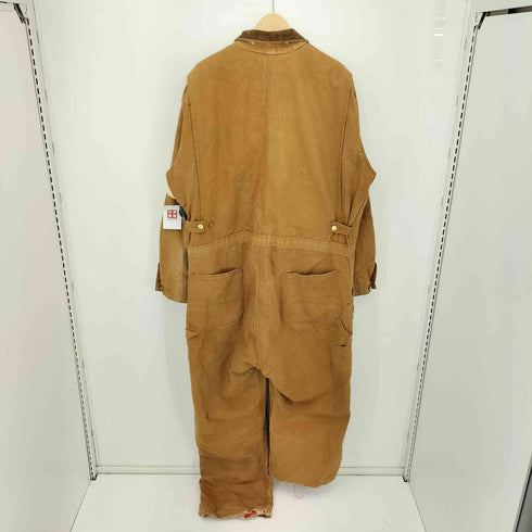 カーハート Carhartt 70s USA製 SCOVILLジッパー ダック地 襟コーデュロイ つなぎ メンズ 48R