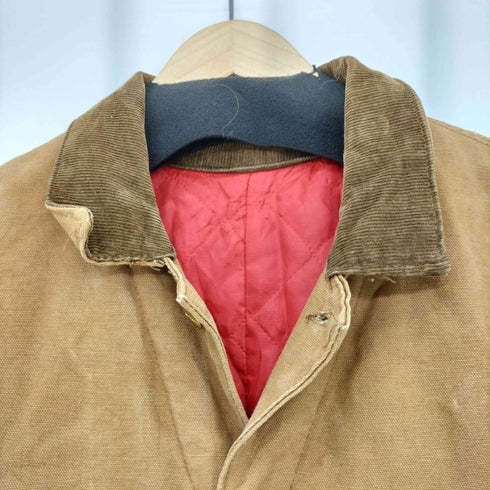 カーハート Carhartt 70s USA製 SCOVILLジッパー ダック地 襟コーデュロイ つなぎ メンズ 48R