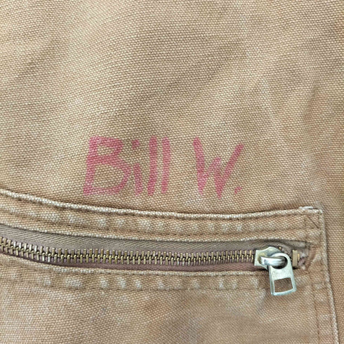 カーハート Carhartt 70s USA製 SCOVILLジッパー ダック地 襟コーデュロイ つなぎ メンズ 48R