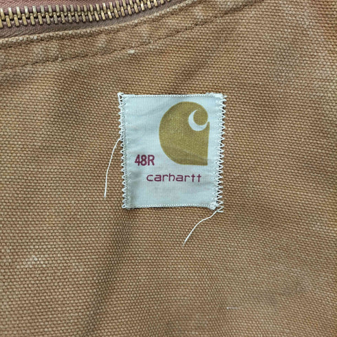 カーハート Carhartt 70s USA製 SCOVILLジッパー ダック地 襟コーデュロイ つなぎ メンズ 48R