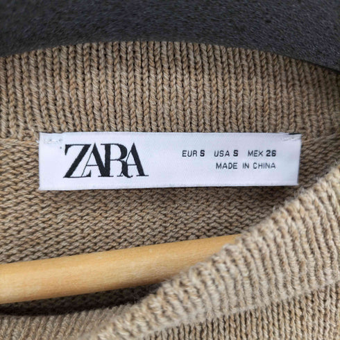 ザラ ZARA ARALASH MATODAN GOFRALI TRIKOTAJ TOP レディース S