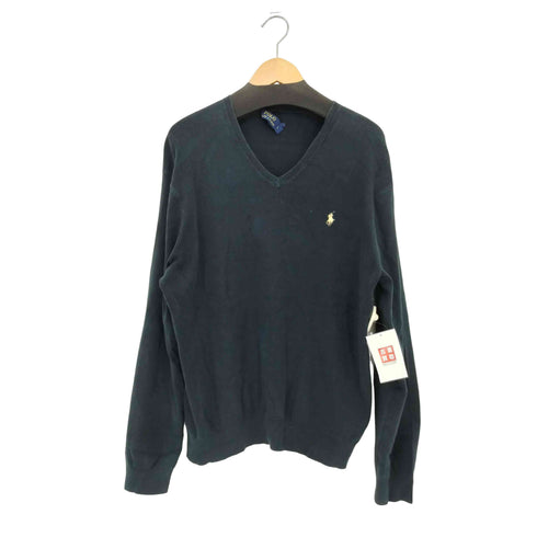 ポロラルフローレン POLO RALPH LAUREN pima cotton ポニー刺繍 Vネックトレーナー メンズ L