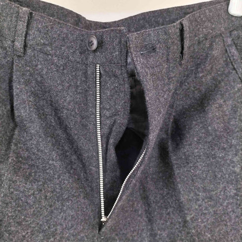 インターメッツォ INTERMEZZO by DURBAN 1タック ウールメルトンスラックスパンツ メンズ 82