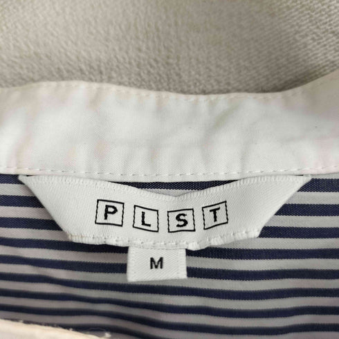 プラステ PLST ティアードスリーブバンドカラーシャツ レディース import:M