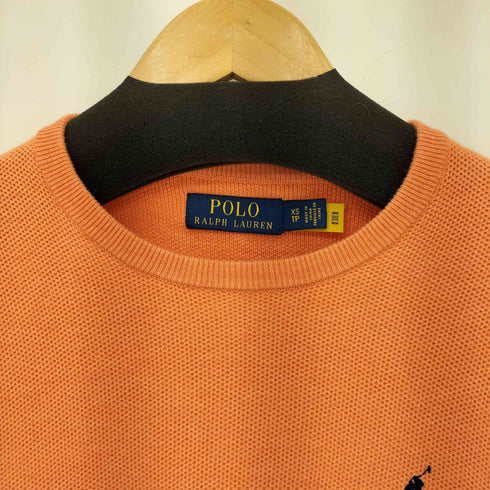 ポロラルフローレン POLO RALPH LAUREN ポニー刺繍 鹿の子L/S ニットTシャツ メンズ XS