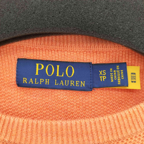 ポロラルフローレン POLO RALPH LAUREN ポニー刺繍 鹿の子L/S ニットTシャツ メンズ XS