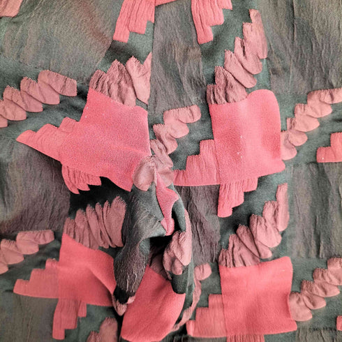 イッセイミヤケ ISSEY MIYAKE 11aw 総柄パッチワークスラックス レディース JPN:3