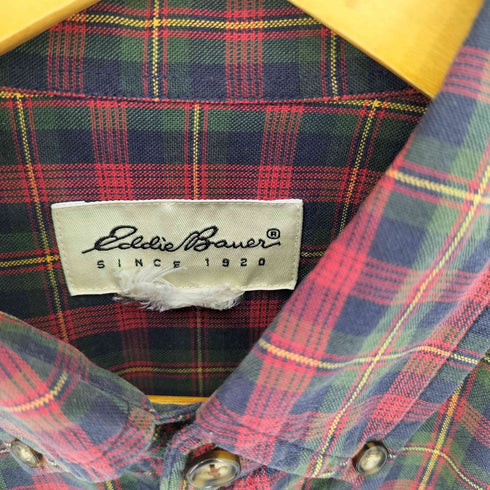 エディーバウアー Eddie Bauer 90s チェック柄 BD 長袖シャツ メンズ