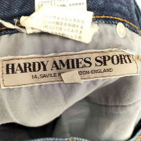 ハーディエイミス HARDY AMIES SPORT Y2K ウエスト刺繍 スタッズ デニム メンズ JPN:4