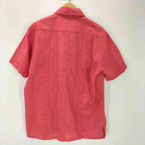 ハバンド HABAND CUAYABERA 90S ジップアップ 半袖 刺繍 キューバ シャツ メンズ import:M