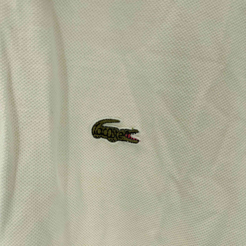 シュミーズラコステ CHEMISE LACOSTE 80-90S ワンポイント刺繍 鹿の子 S/S ポロ シャツ メンズ 4