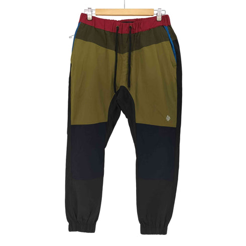 アールディーズ ALDIES Stretch Jog PT マルチカラー パネル ジョガー パンツ メンズ JPN:L