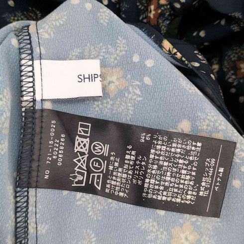 シップスエニィ SHIPS any 花柄リボンブラウス レディース