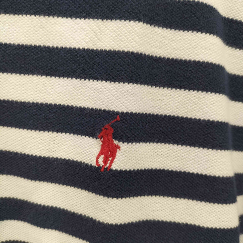 ポロスポーツラルフローレン POLO SPORT RALPH LAUREN 90S USA製 SPORT FIT スポーツ フィット ポニー刺繍 ボーダー 半袖 ポロシャツ メンズ import:L