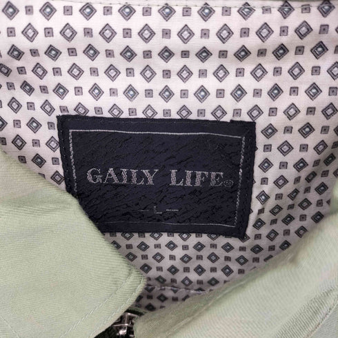GAILY LIFE ワンポイント刺繍 スウィングトップジャケット メンズ L