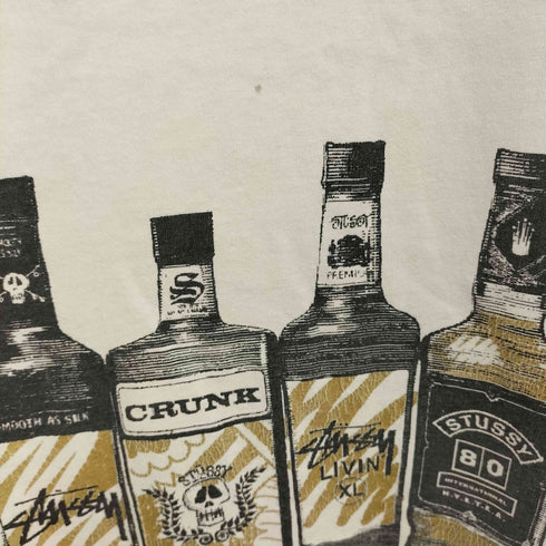 ステューシー Stussy 00S 酒瓶デザイン プリントカットソー メンズ JPN:L