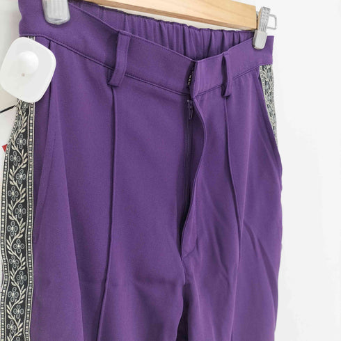 エルノロゼット Ellno Loset ジャガード サイドライン フレア パンツ レディース JPN:S