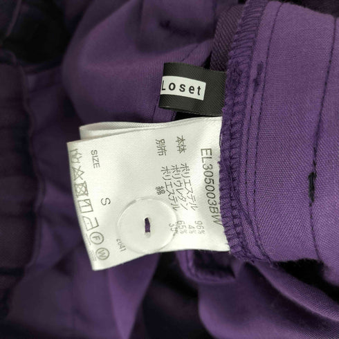 エルノロゼット Ellno Loset ジャガード サイドライン フレア パンツ レディース JPN:S