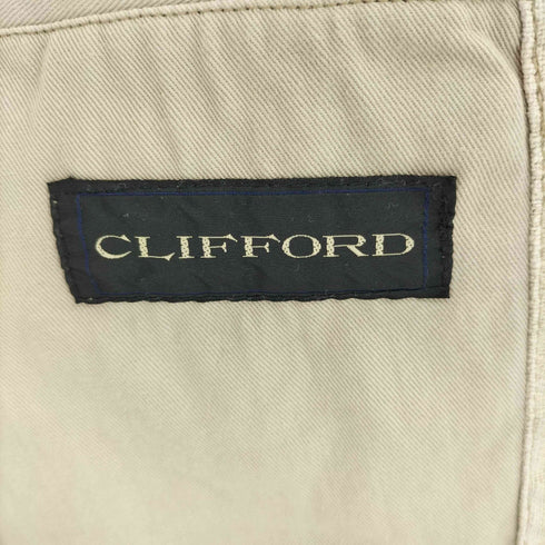 CLIFFORD 3B リネン シングルテーラードジャケット メンズ 88-96