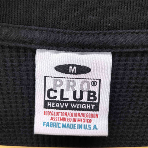 プロクラブ PRO CLUB USA製 ヘービーウェイト ワッフル サーマル カットソー ロンT メンズ import:M