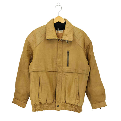 Vintage カウレザー ジップアップ ライダースジャケット メンズ M