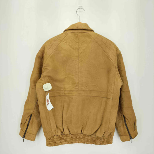 Vintage カウレザー ジップアップ ライダースジャケット メンズ M