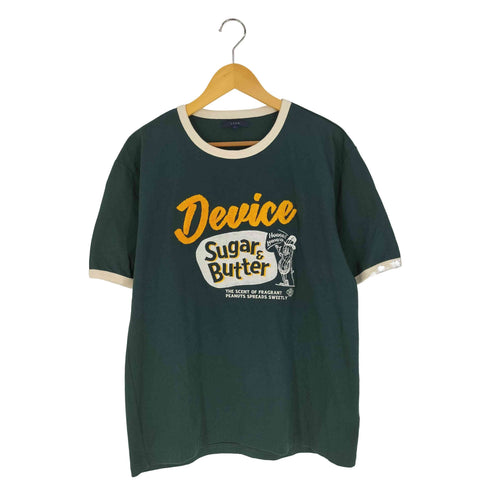 シーピーシーエム CPCM 刺繍 クルーネック リンガーTシャツ メンズ JPN:L