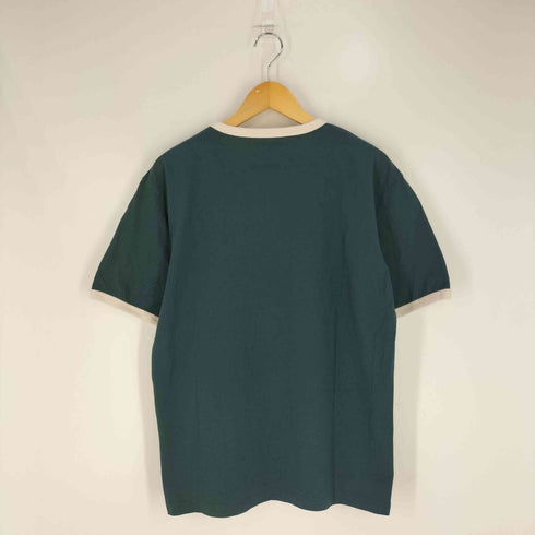 シーピーシーエム CPCM 刺繍 クルーネック リンガーTシャツ メンズ JPN:L
