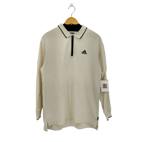 アディダス adidas 00s CLIMALITE ハーフジップ 長袖ポロシャツ メンズ L