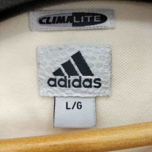 アディダス adidas 00s CLIMALITE ハーフジップ 長袖ポロシャツ メンズ L