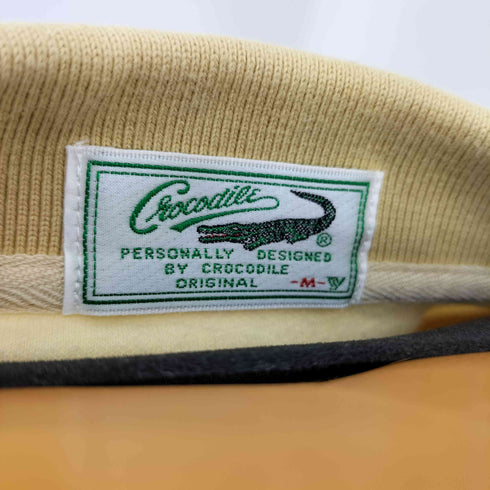 クロコダイル crocodile コットンニット 長袖ポロシャツ メンズ M