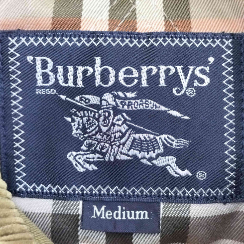 バーバリーズ BURBERRYS 90s ライナー付き 裏地ノバチェック 比翼 ハンティングジャケット メンズ import:M