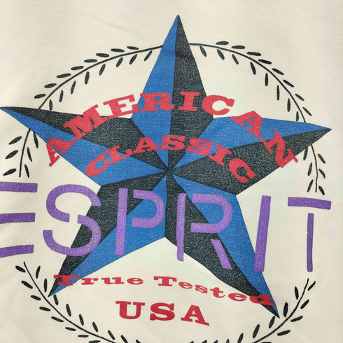 エスプリ ESPRIT エンブレムロゴプリント クルーネックスウェット トレーナー メンズ