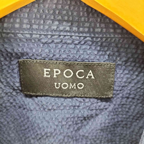 エポカウォモ Epoca uomo シアサッカーシャツ メンズ JPN:46