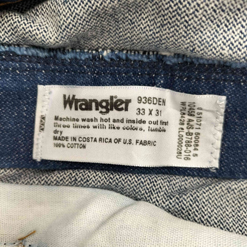 ラングラー Wrangler 936DEN コスタリカ製 カウボーイカット ストレート スリムフィット デニム パンツ メンズ 33×31