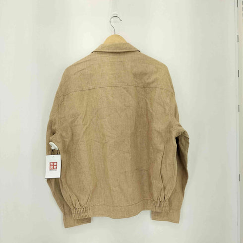 ザスコッチハウス The Scotch House ジップアップ スウィングトップ リネンジャケット メンズ L