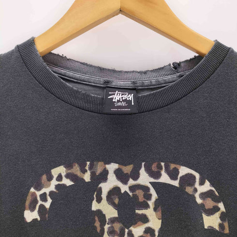 ステューシー Stussy OLD シャネルロゴ レオパード プリントS/Sカットソー メンズ JPN:S