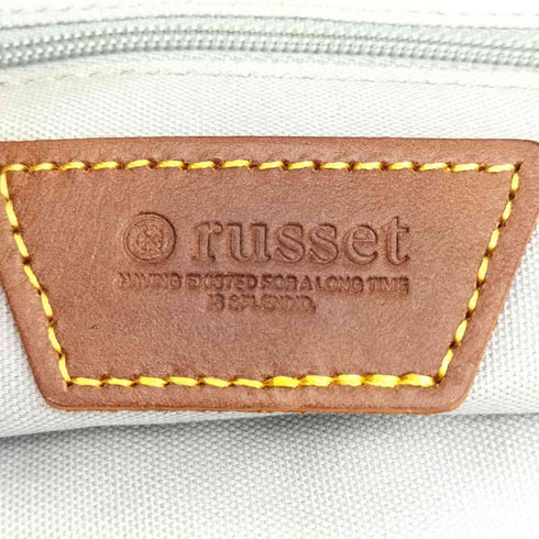 ラシット russet 2way モノグラム パンチングレザー 巾着バッグ レディース