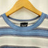 C.World ボーダー柄 クルーネック半袖Tシャツ カットソー Y2K メンズ