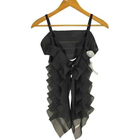 ミー イッセイミヤケ me ISSEY MIYAKE ティアード チュール メッシュトップス レディース